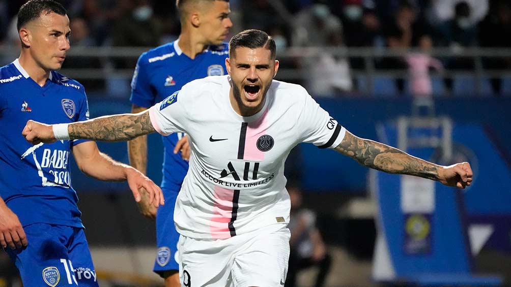 Mauro Icardi celebrando su gol 