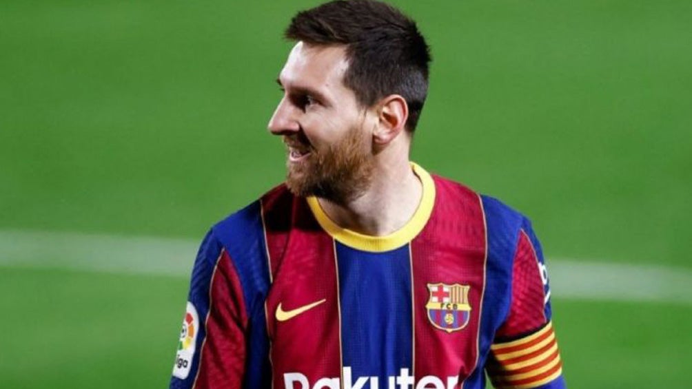 Lionel Messi durante un partido con Barcelona