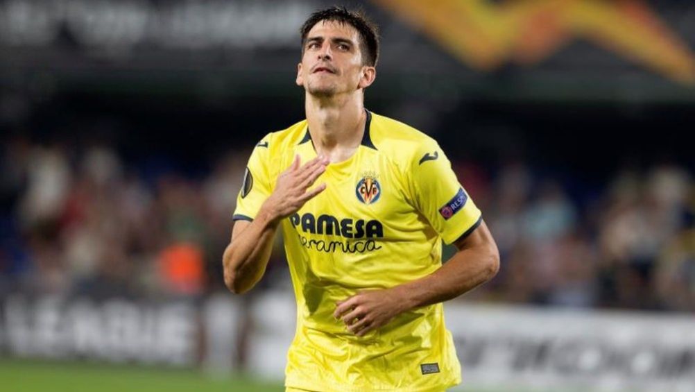 Gerard Moreno en festejo con Villareal