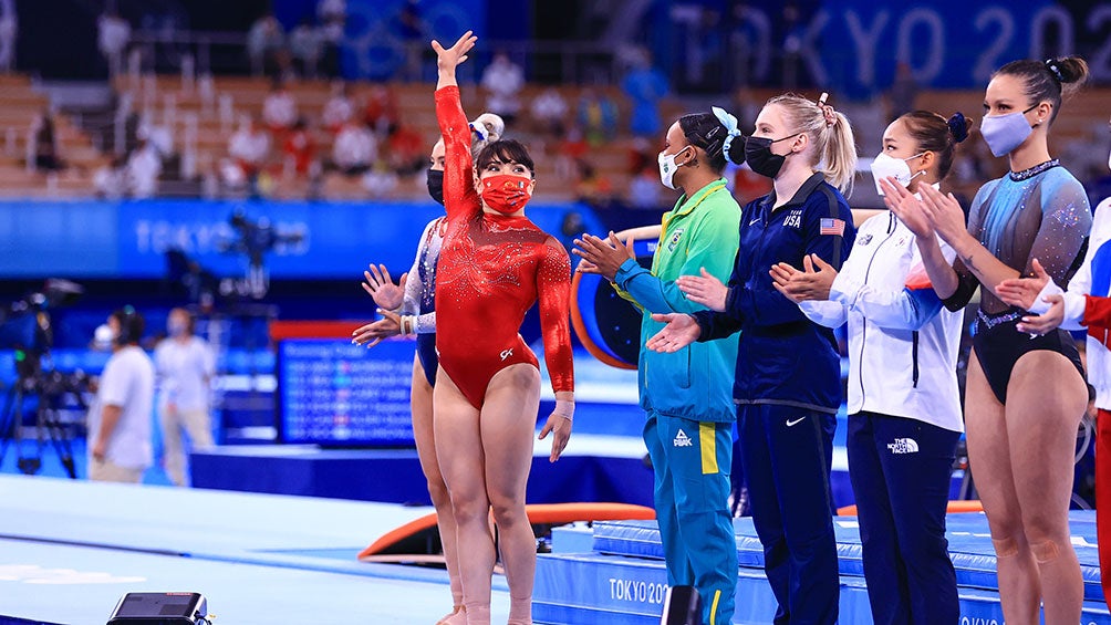 Alexa Moreno durante la gimnasia en Tokio 2020