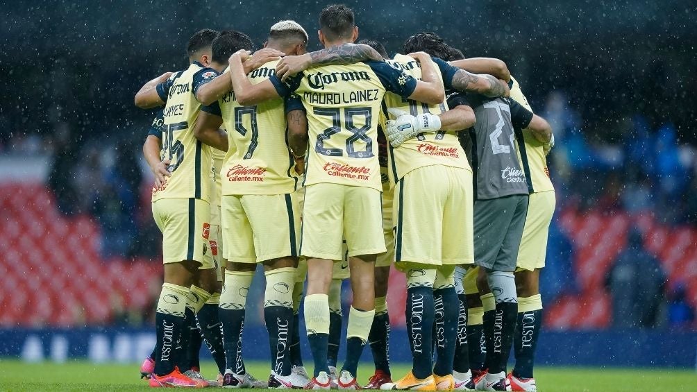 Jugadores del América en un partido