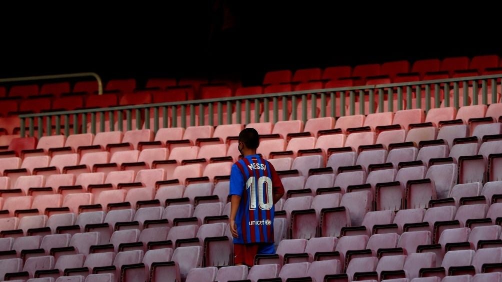 Aficionado con la playera de Messi