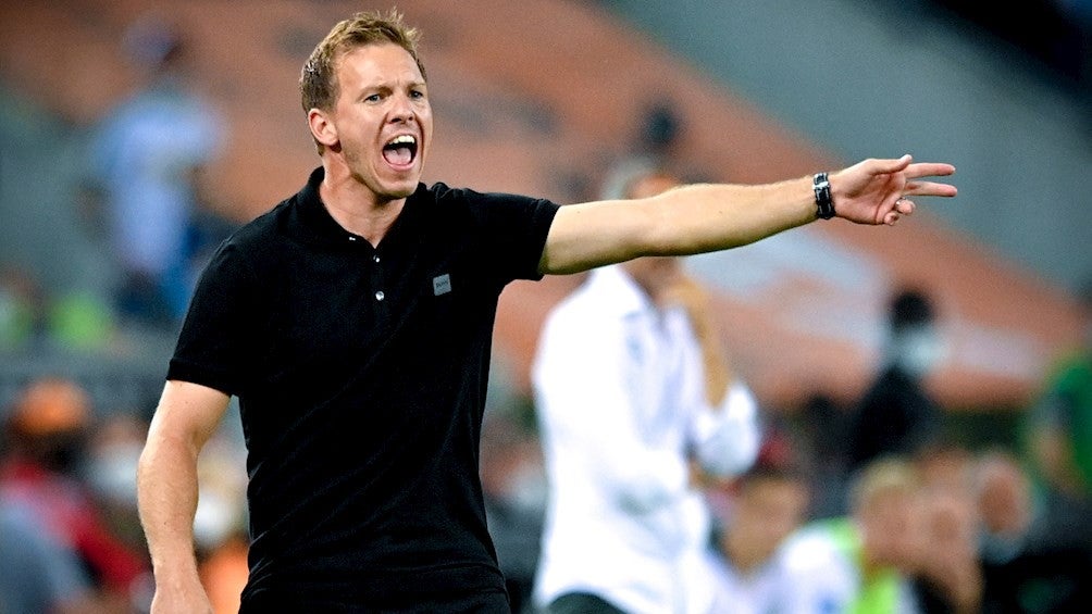 Julian Nagelsmann durante un partido con el Bayern Munich