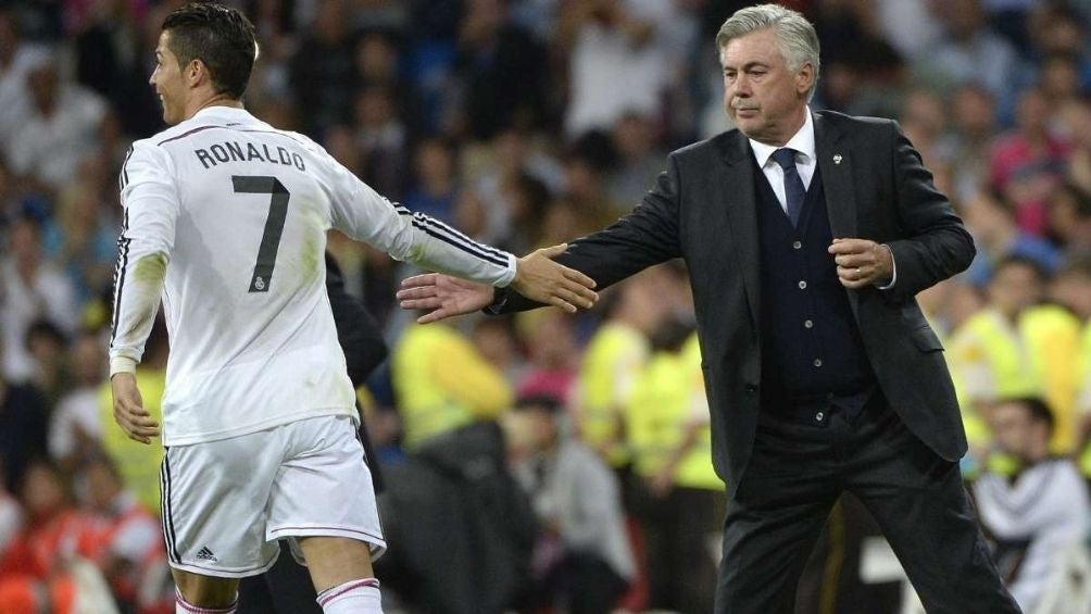 Ancelotti y CR7 en el Madrid