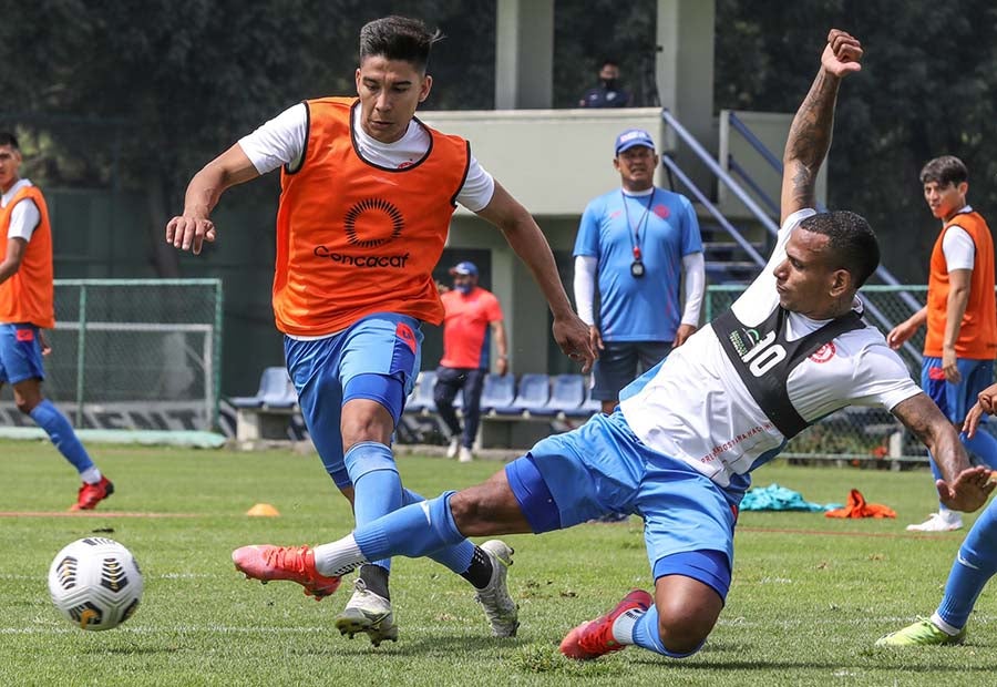 Otero en entrenamiento en La Noria