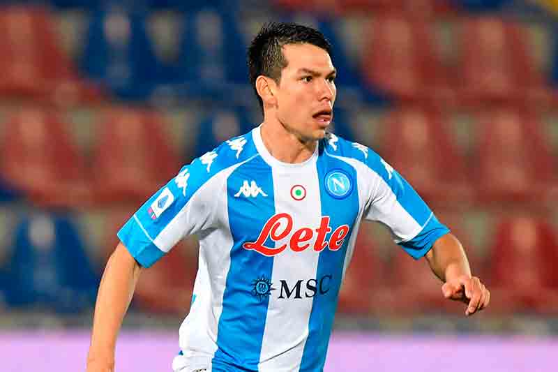 Lozano durante un partido de la Serie A