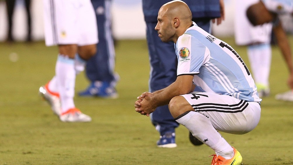 Javier Mascherano con la Selección de Argentina en 2016