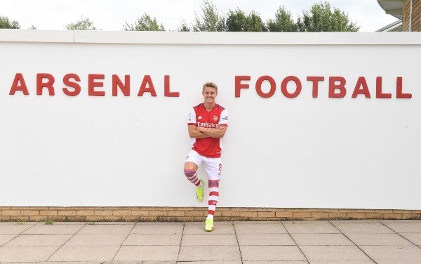 Martin Odegaard en las instalaciones del club