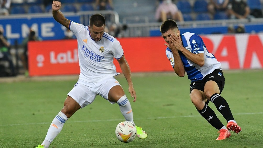 Eden Hazard en acción con el Real Madrid