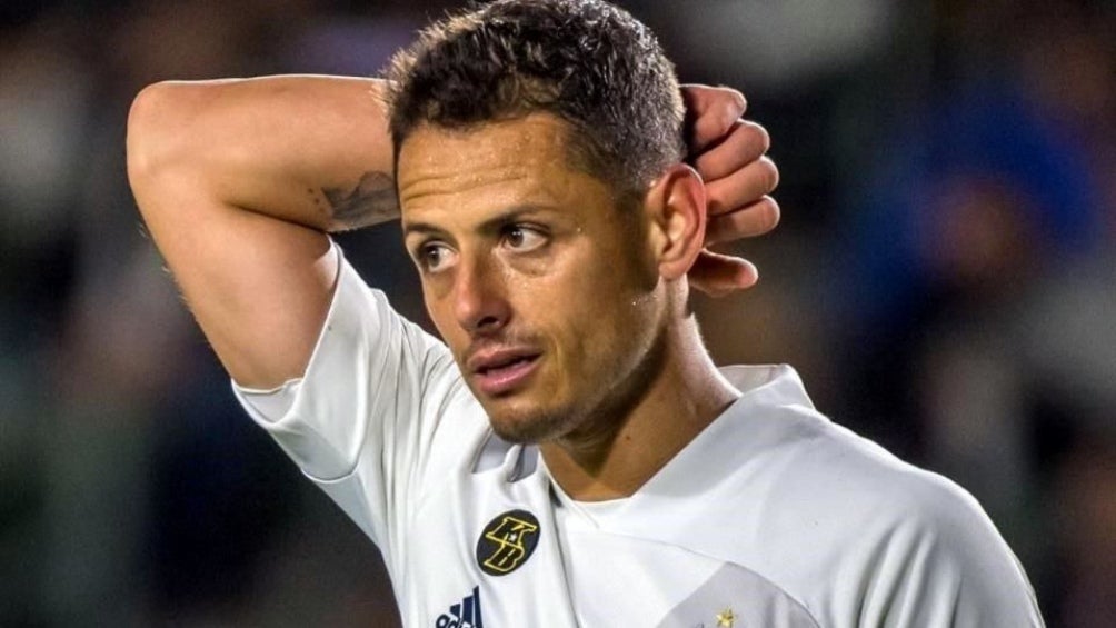 Chicharito en un partido del LA Galaxy