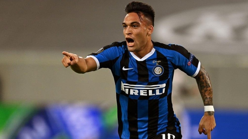 Lautaro Martínez durante partido del Inter de Milán