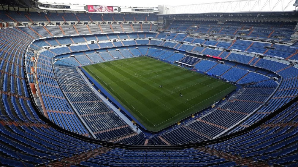 Vista dentro del Santiago Bernabéu