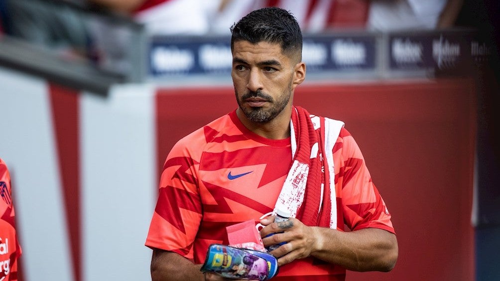 Luis Suárez durante un partido con el Atlético de Madrid