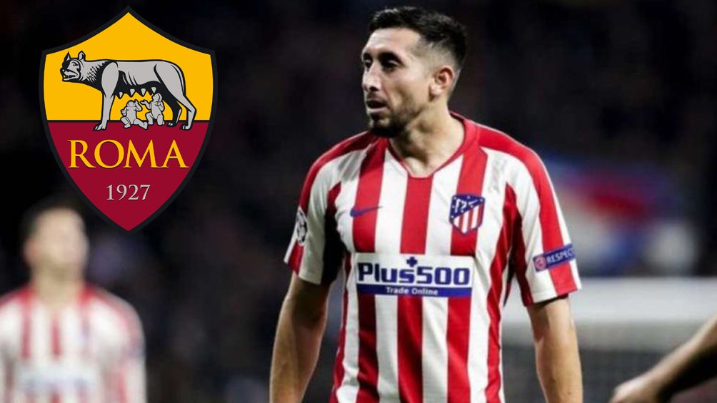 Héctor Herrera jugando con el Atlético de Madrid