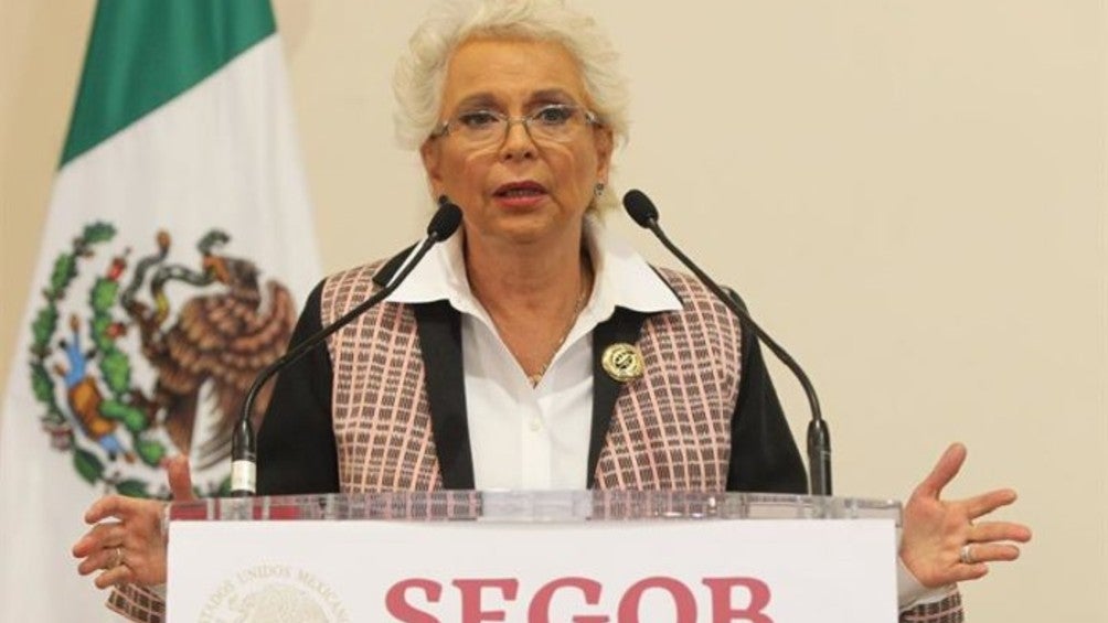 Olga durante una conferencia