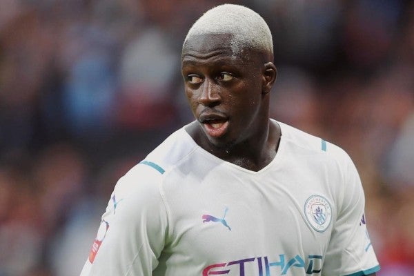 Benjamin Mendy con el Manchester City