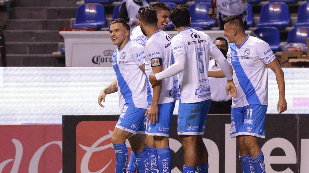 Puebla, en festejo de gol