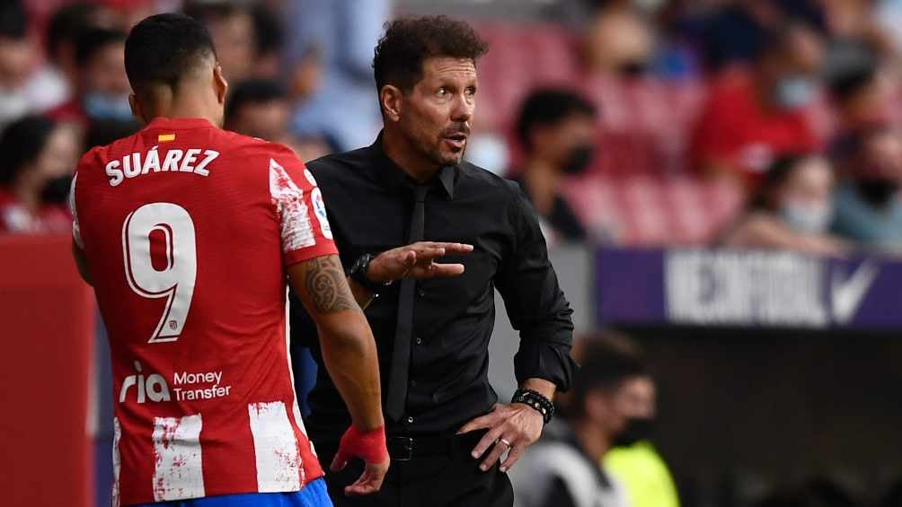 Luis Suárez durante un partido con Atlético de Madrid