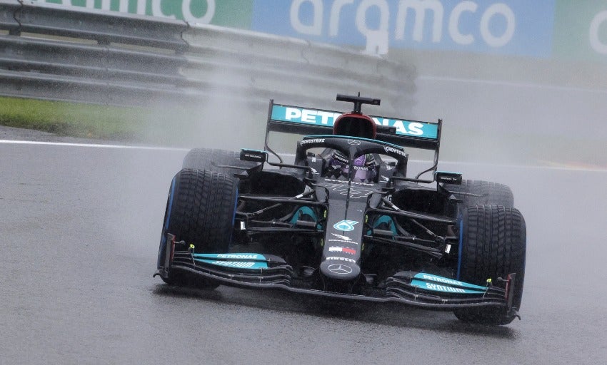 Lewis Hamilton en el GP de Bélgica