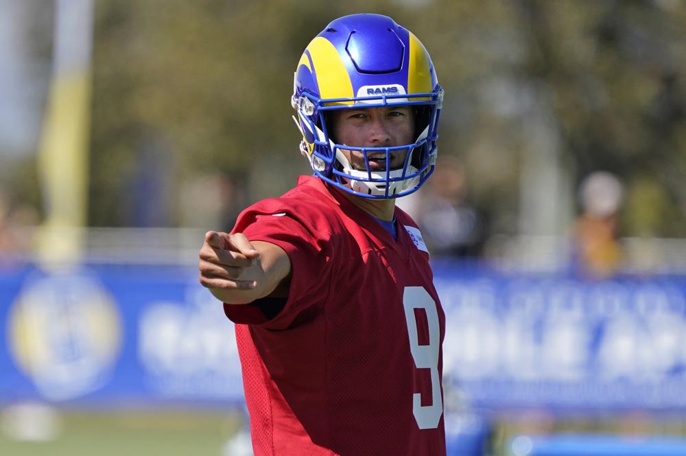 Stafford, en un entrenamiento 