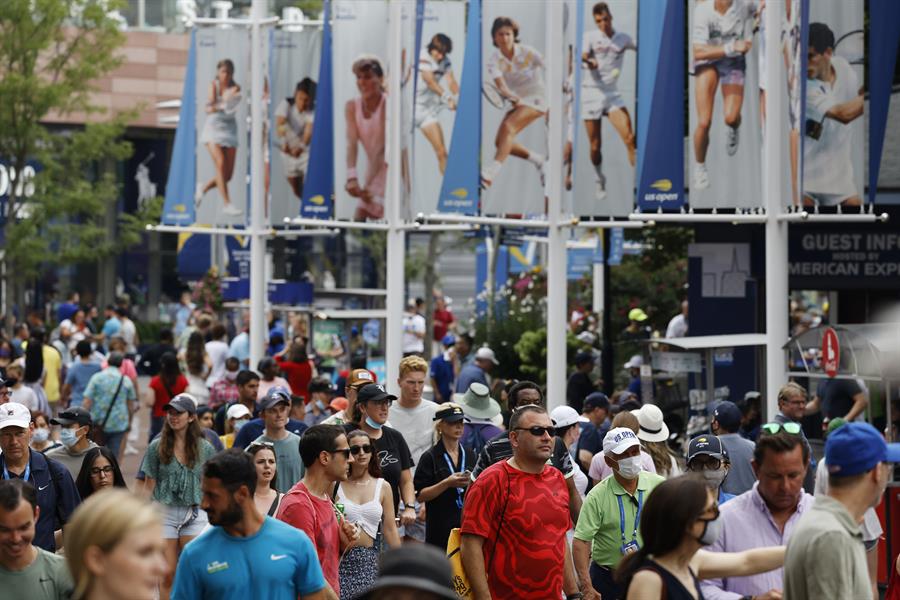 Afición llegando al US Open