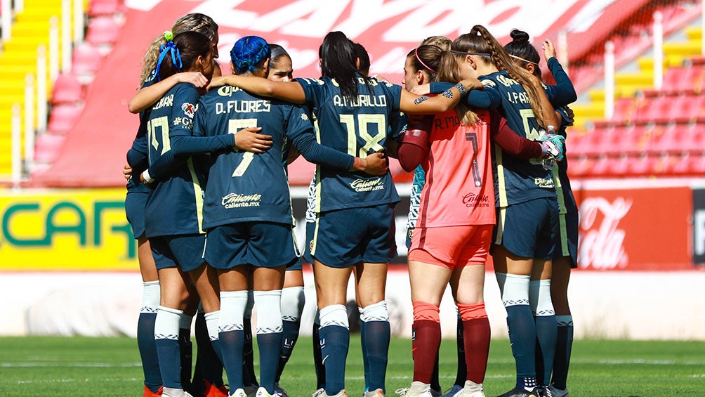 América Femenil previo a un partido