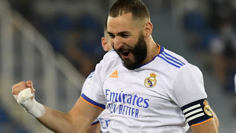 Benzema durante un partido