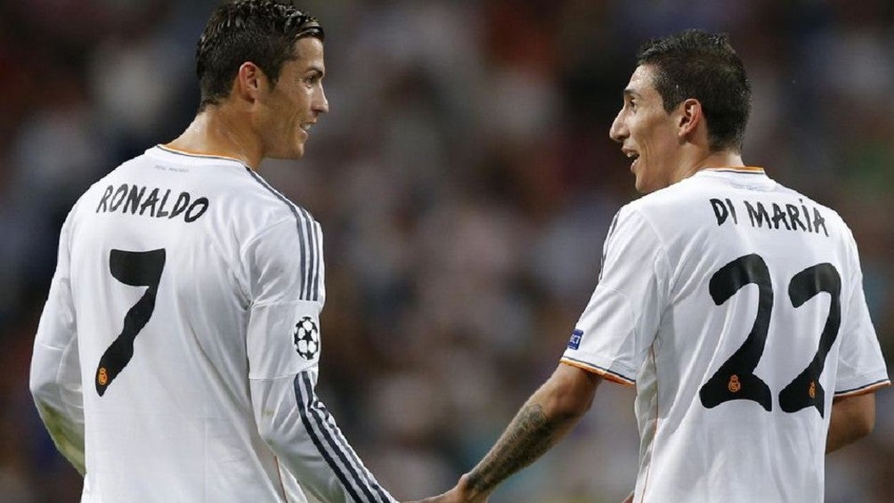 Di María y Cristiano Ronaldo en el Real Madrid