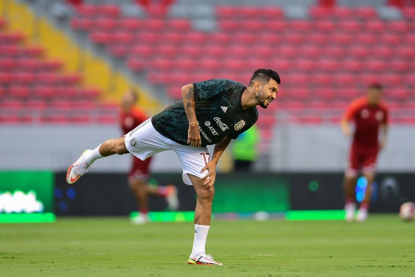 Tecatito Corona previo al partido ante Costa Rica