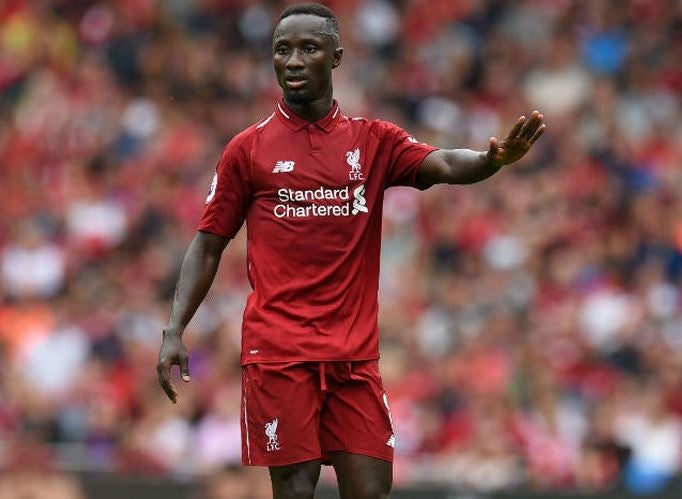 Naby Keita, en acción con Liverpool