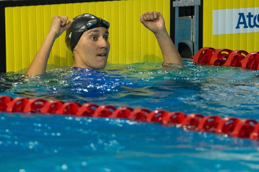 Liliana Ibáñez durante una compatencia