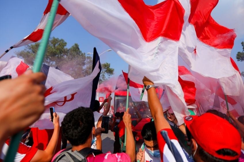 Aficionados de Chivas previo a un partido