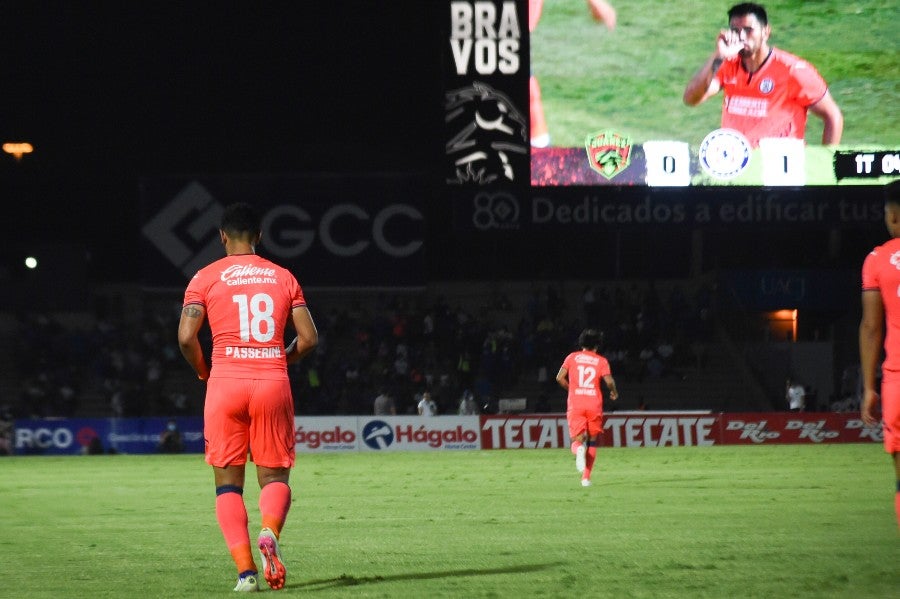 Lucas Passerini en partido ante Juárez