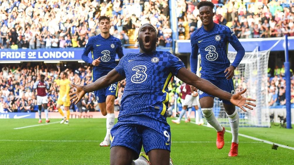 Romelu Lukaku en festejo en Stamford Bridge