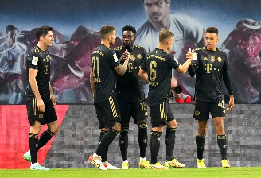 Jugadores del Bayern Munich celebrando un gol a favor