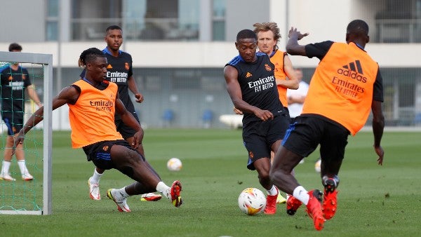 El Real Madrid durante entrenamiento