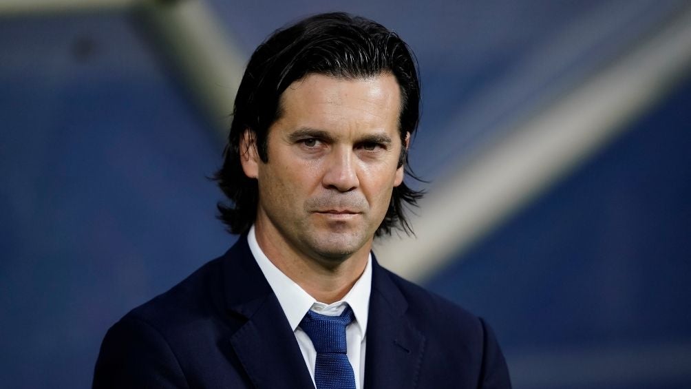 Solari en el partido de América 