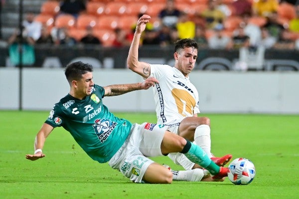 León frente a Pumas en la Semifinal de la Leagues Cup