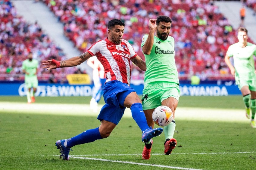 Luis Suárez en el duelo entre el Atlético de Madrid y el Athletic