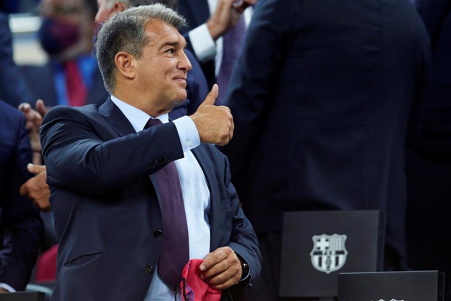 Joan Laporta en empate contra Granada