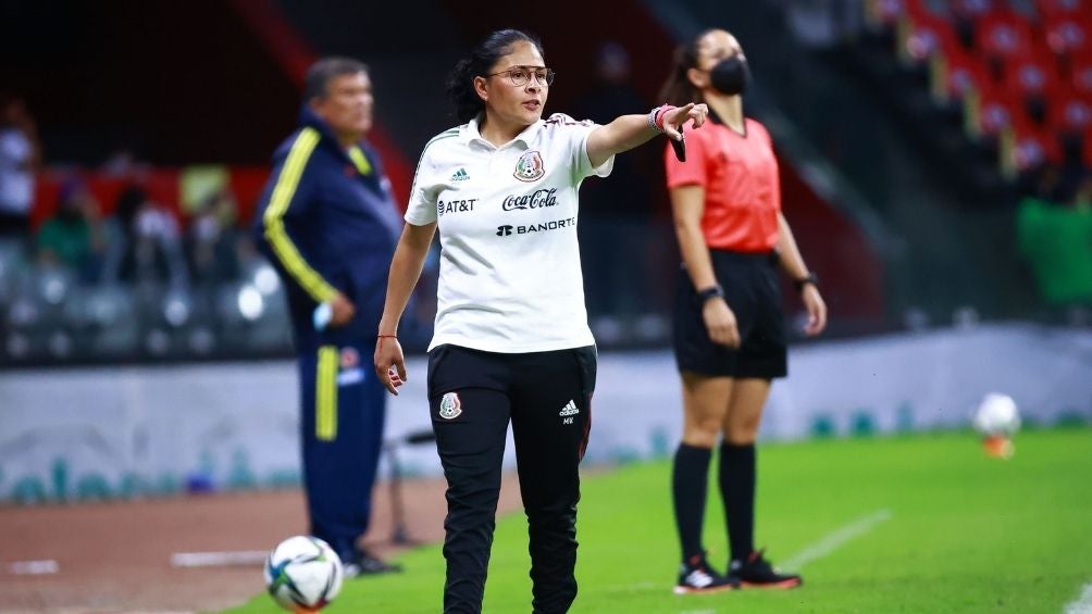 Mónica Vergara en el partido