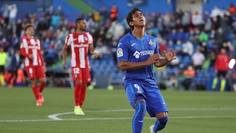 JJ Macías en derrota ante Atlético de Madrid