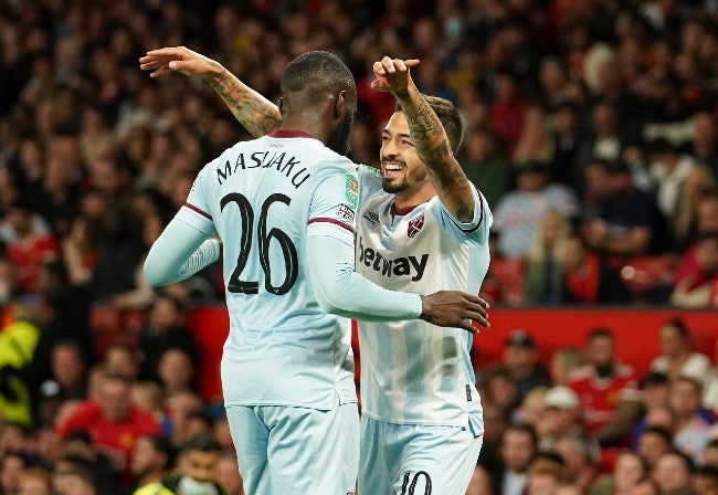 Festejo de gol del West Ham United