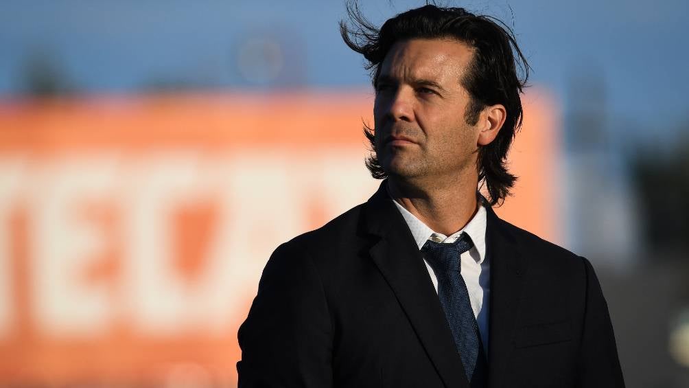 Santiago Solari en un partido con América