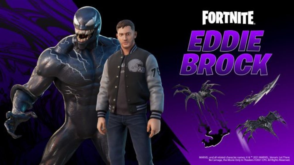 Venom y Eddie Brock en Fortnite