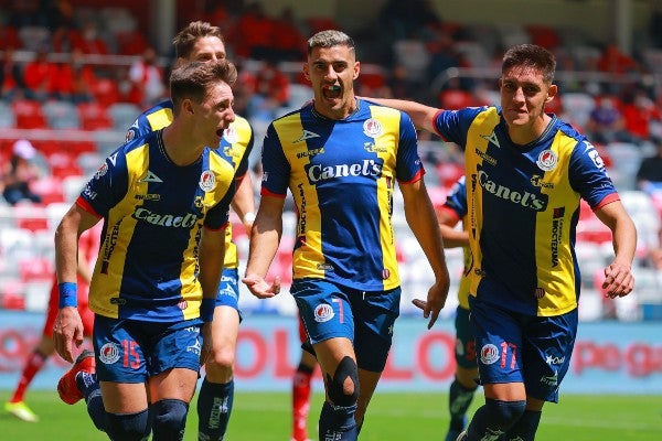 Germán Berterame celebra anotación con el Atlético de San Luis