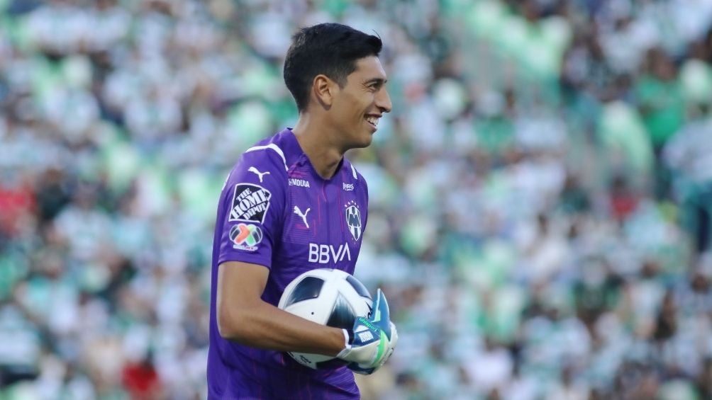 Andrada en un partido con Rayados