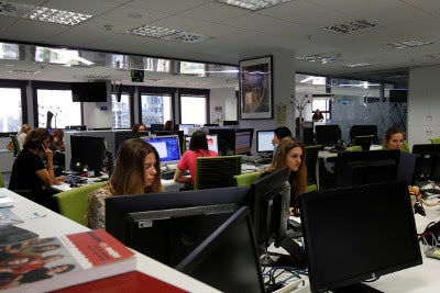 Computadoras en un salón de clases