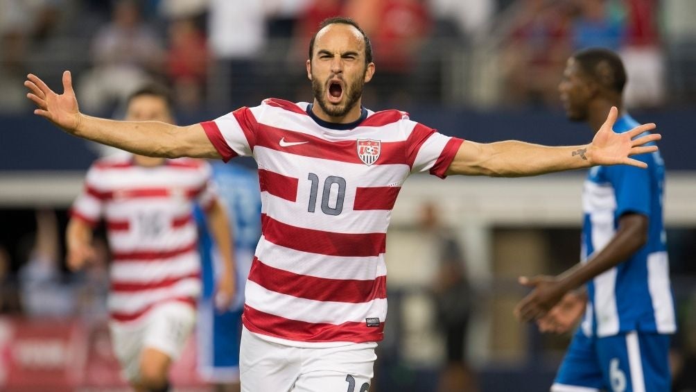 Donovan en un partido con su selección 