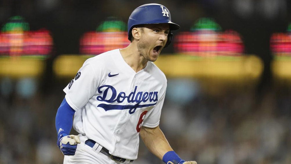 Trea Turner en acción con Los Angeles Dodgers 